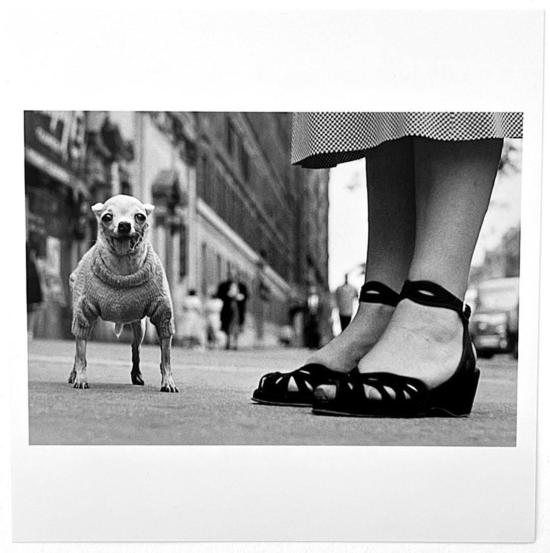 Elliott Erwitt: NYC USA circa 1950: Artist: Elliott Erwitt Title: NYC USA circa 1950 Additional Information: B/W photograph, Estate stamped signature verso 6" x 6" Reserve: $220.00 Shipping: Domestic: Flat-rate of $12.00 to anywhere wit