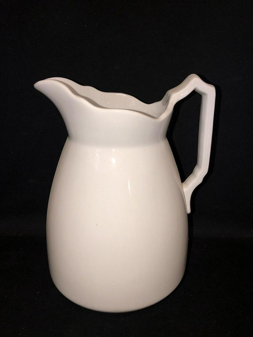 Ironstone Pitcher: It is 11 3/4” high and is marked. It has no chips, cracks or repairs Shipping: Domestic: Flat-rate of $30.00 to anywhere within the contiguous U.S. International: Foreign shipping rates are dete