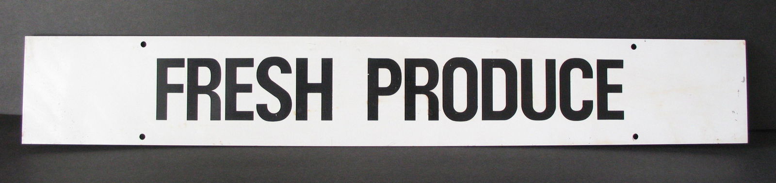 Vintage tin country store :Fresh Produce” sign. (1 of 1)