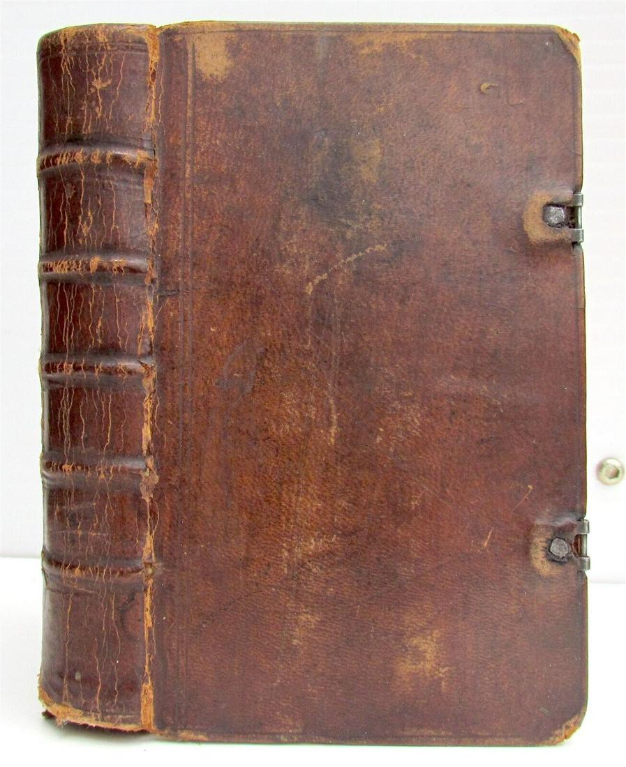 1811 PENNSYLVANIA GERMAN ANTIQUE PSALM BOOK w/ CLASPS Germantown (1 of 8)