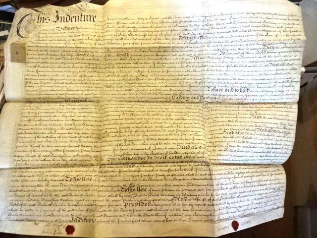 1770 English Vellum Mortgage Red Wax Seals (1 of 4)