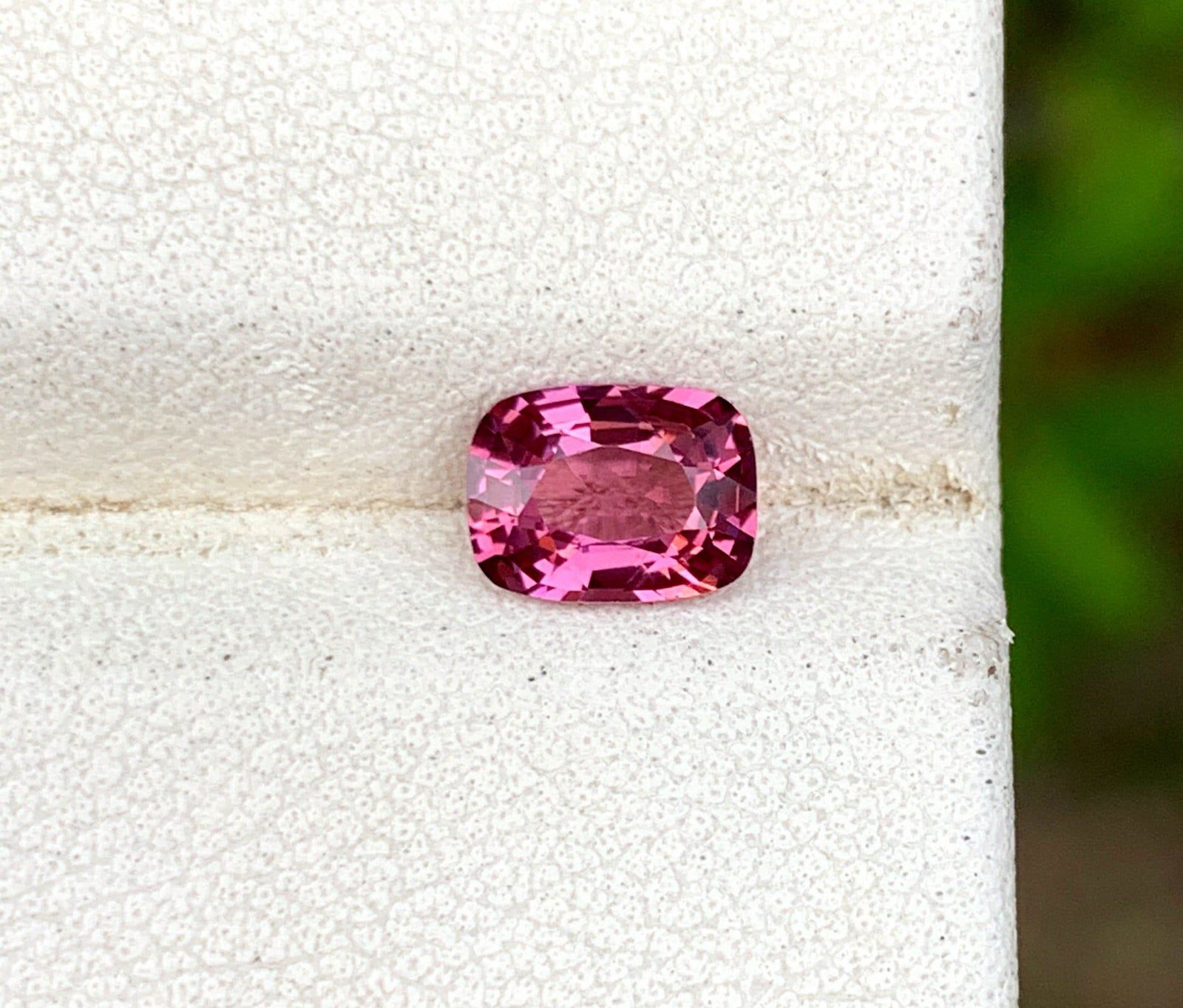 Natural Purplish Pink Spinel Gemstone From Burma , Ring Size Spinel Gemstone , August Birthstone ,: Materials: Gem type: Spinel Carat weight: 1.05 Description Presenting here is a Cushion Cut Purplish Pink Color Spinel Gemstone From Burma . This Spinel has a Breathtaking Purplish Pink Color and is p