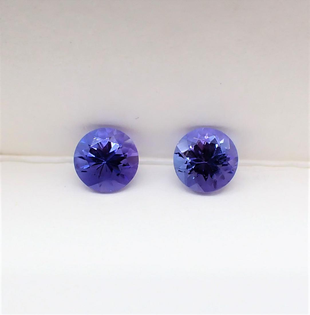 Tanzanite Round Pair - 1.23 ct (1 of 9)