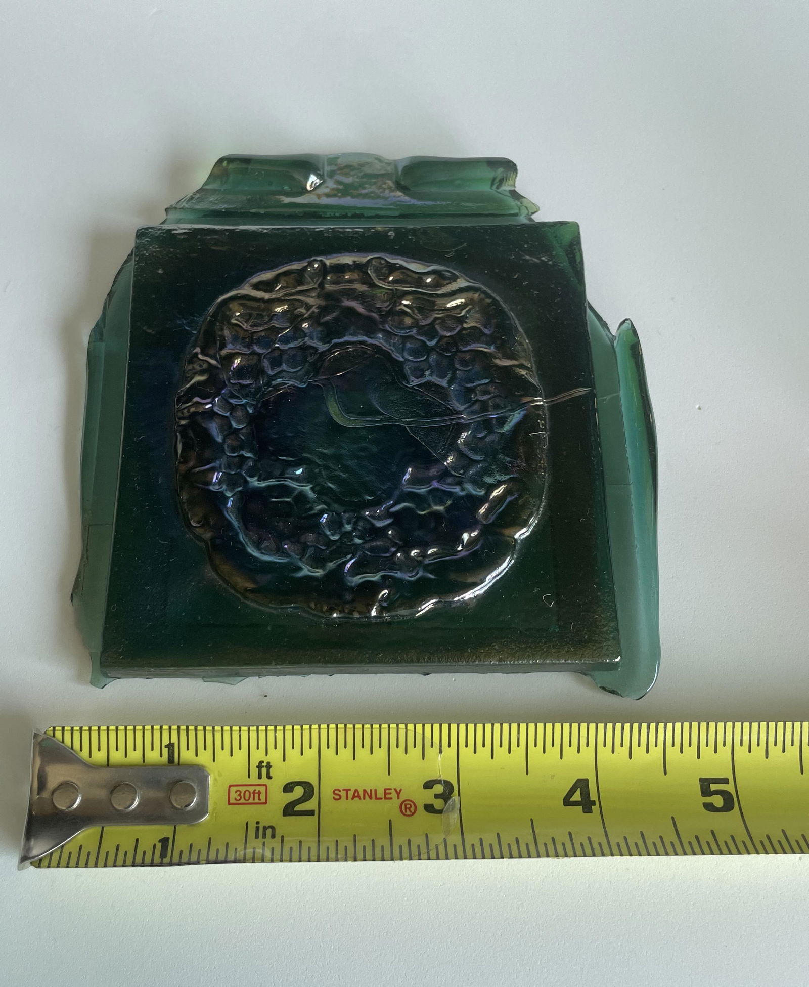 Early Tiffany Decorating & Co / Tiffany Studios Favrile Art Glass Tile Uncut (1 of 2)