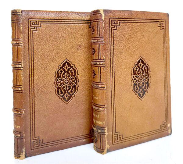 1857 POETICAL WORKS of LEIGH HUNT by ADAMS LEE 2 VOLUMES antique DECORATIVE (1 of 8)