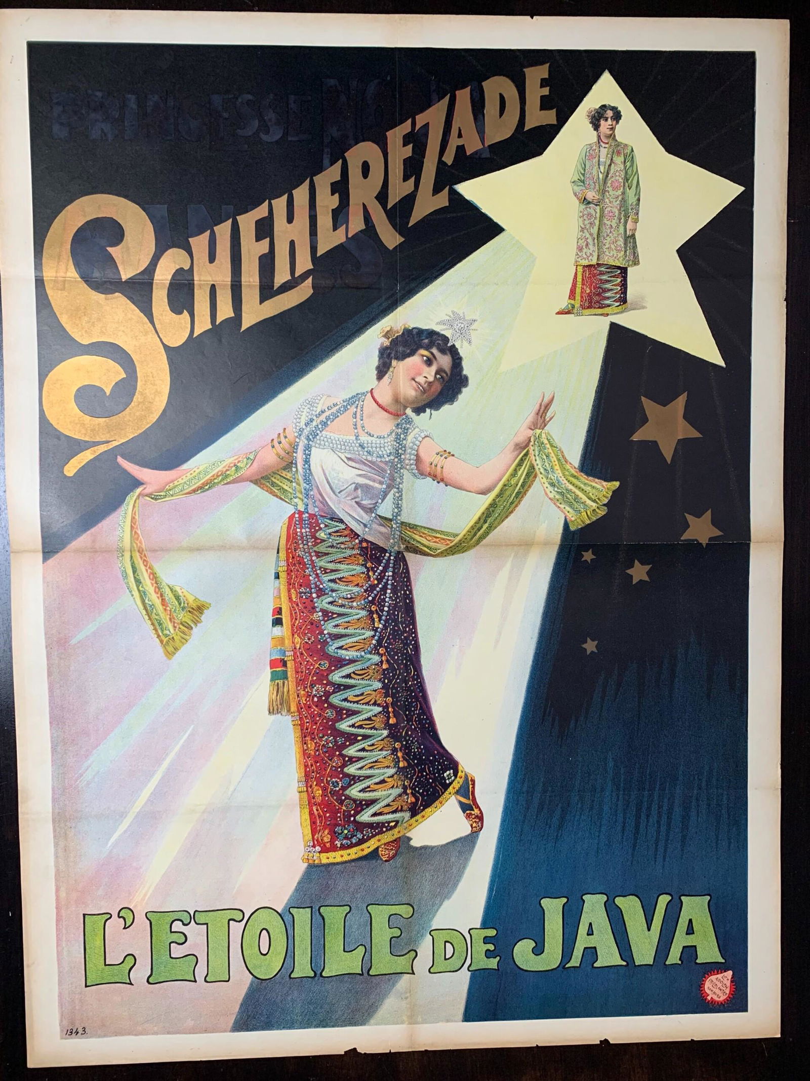Scheherezade - Rare Adolph Friedlander (1896) 28" x 37.5" German Lithograph Circus Poster (1 of 6)