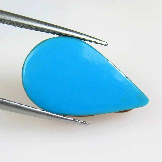 8.30 Ctw Natural Blue Turquoise Pear Cab (1 of 2)