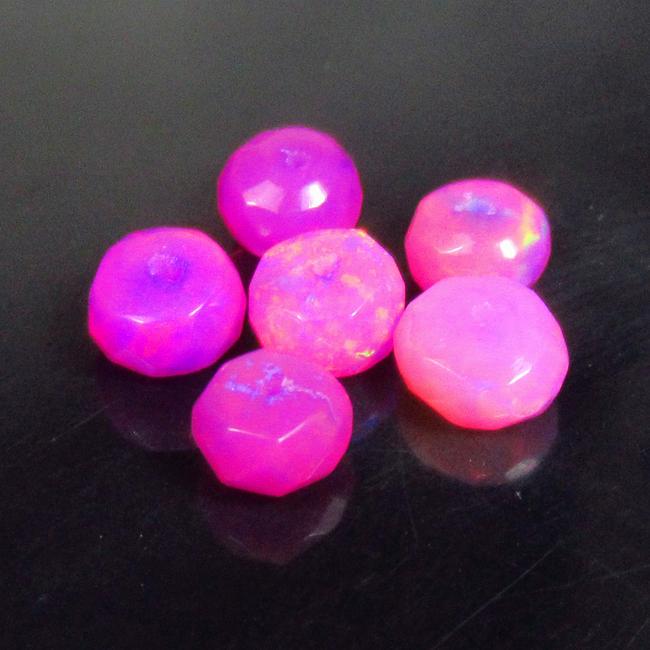 3.20 Ctw Natural 6 Drilled Pink Fire Opal Beads: No Reserve! Title: 3.20 Ctw Natural 6 Drilled Pink Fire Opal Beads Stone Clarity: Transparent Gemstones: Natural Fire Opal Beads Carat Weights: 3.2 Size/Dimensions: 5.50 - 6.00 mm / 6 P'cs Additional 