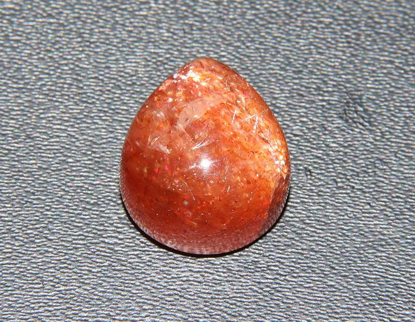 Stunning " Orange Flachy Sunstone " 11.49 Cts Natural Sunstone (1 of 2)
