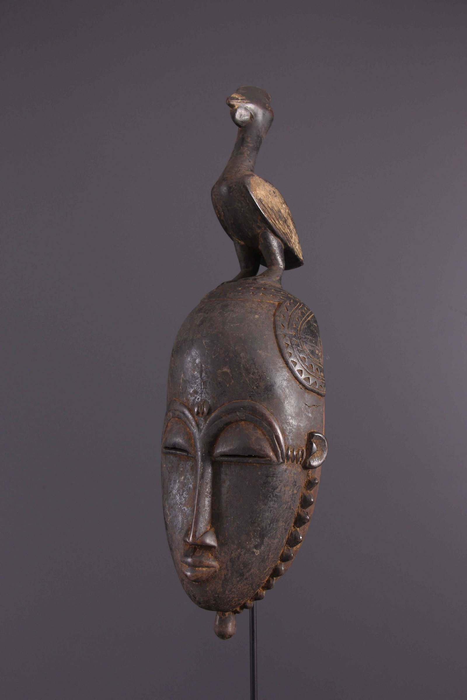 Yaure, Yohoure, Lomane mask - Ivory Coast - African Art Tribal Art (1 of 11)