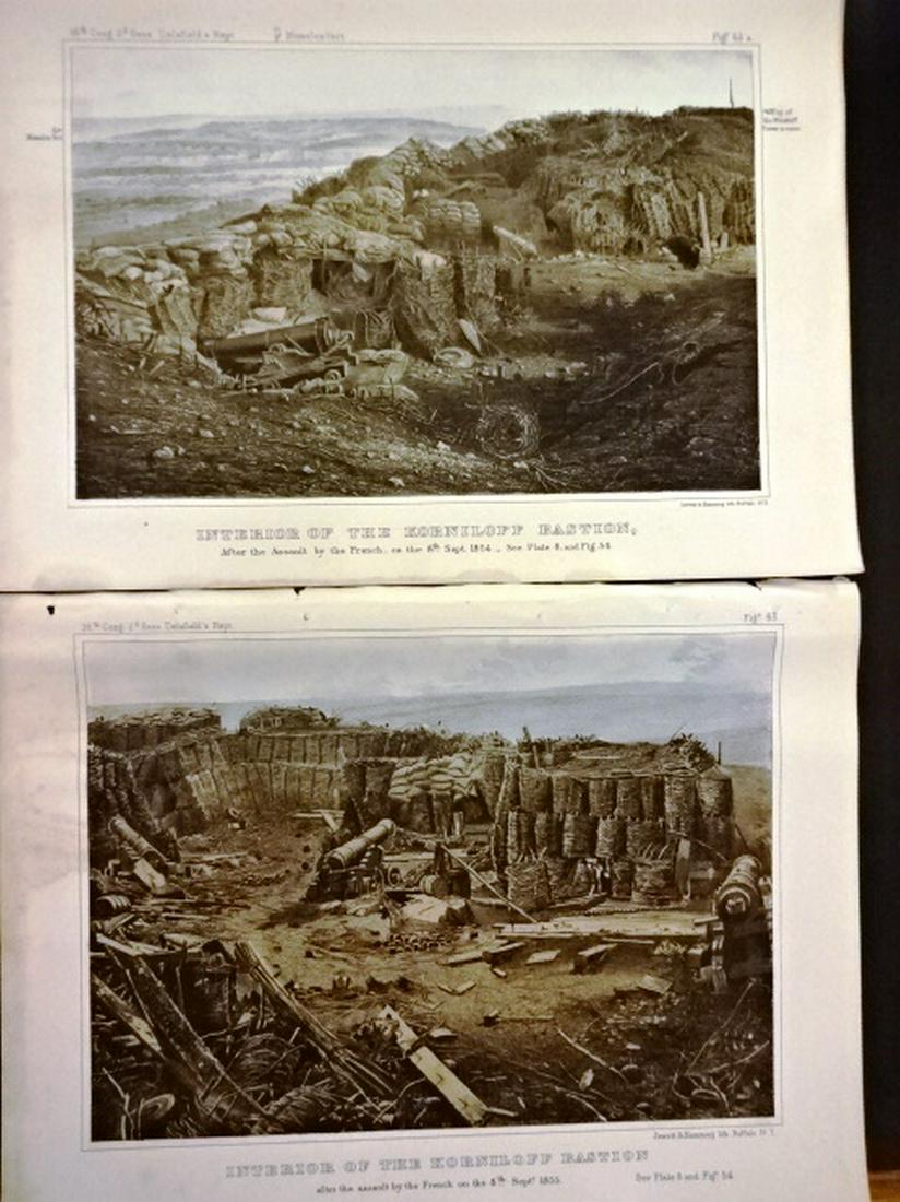 1854 Group Colored Lithos Crimean War Military (1 of 3)