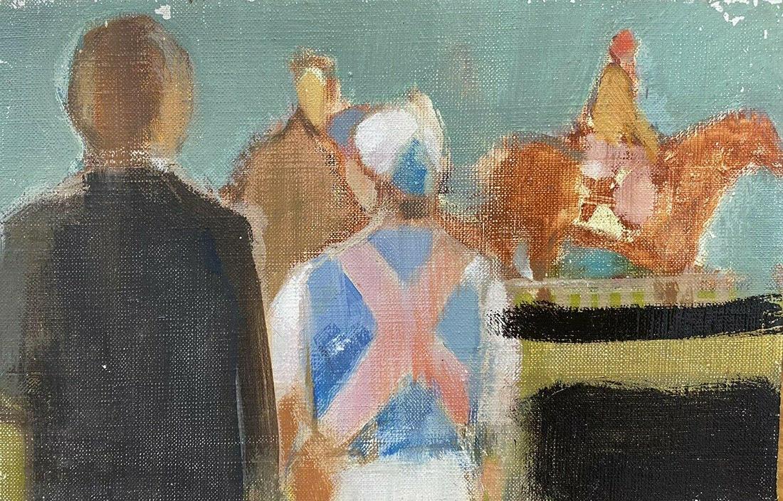 LEROY - FRENCH CONTEMPORARY MODERNIST OIL - JOCKEYS & HORSE RACING SCENE 1900''s (1 of 5)