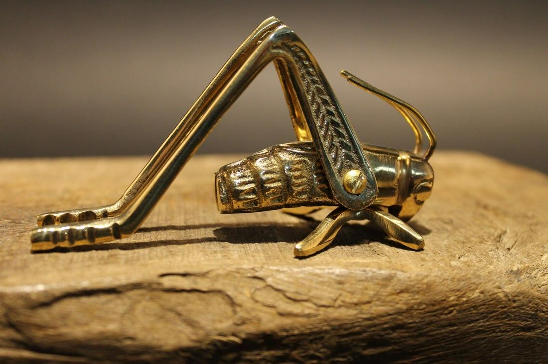 Good Luck Solid Brass Fireplace Hearth Cricket (1 of 1)