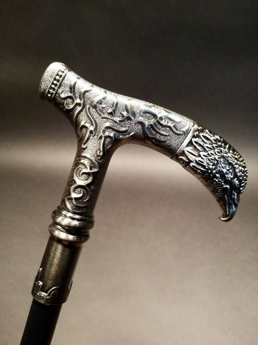 35" Eagle Metal Walking Stick Cane (1 of 12)