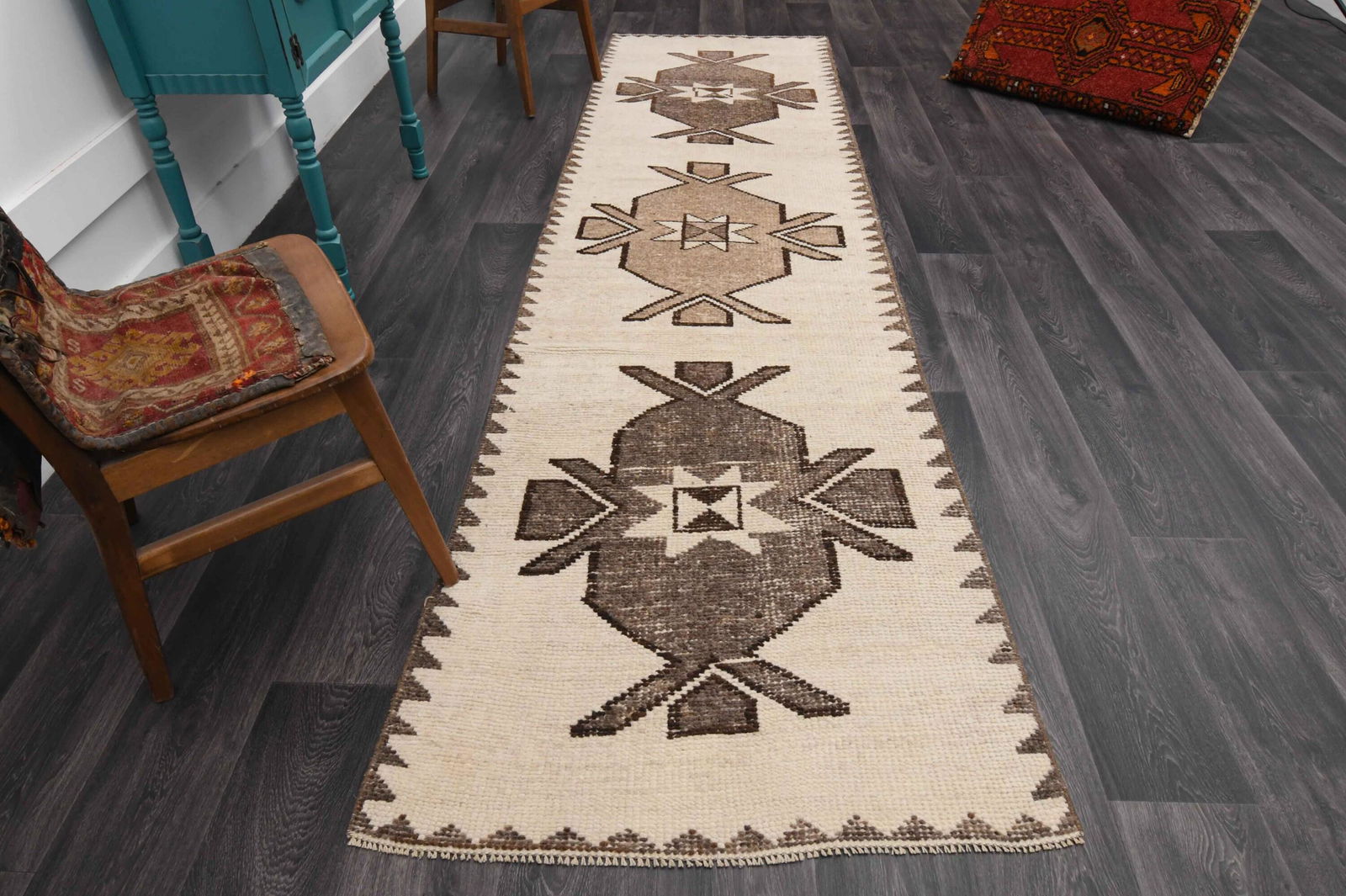 1970 s Turkish Oushak Handmade Wool Beige Rug (1 of 9)