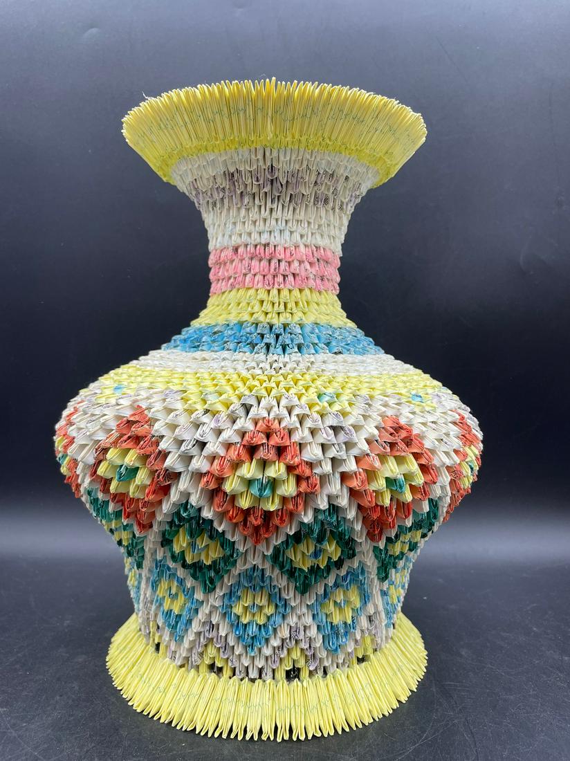 GOLDEN VENTURE PRISION ART ORAGAMI HAND CRAFTED TRAMP ART: GOLDEN VENTURE PRISION ART ORAGAMI HAND CRAFTED TRAMP ART Shipping: Domestic: Flat-rate of $18.00 to anywhere within the contiguous U.S. International: Foreign shipping rates are determined by destina