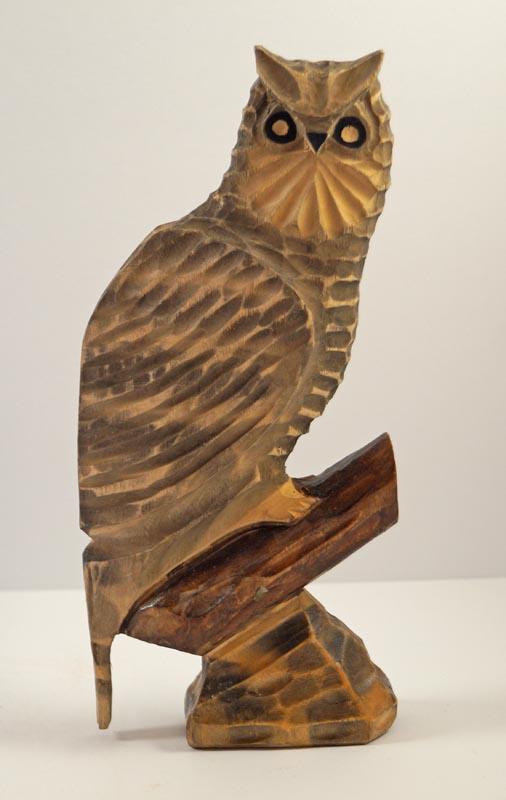 Vintage Owl Bird Wood Carving (1 of 7)