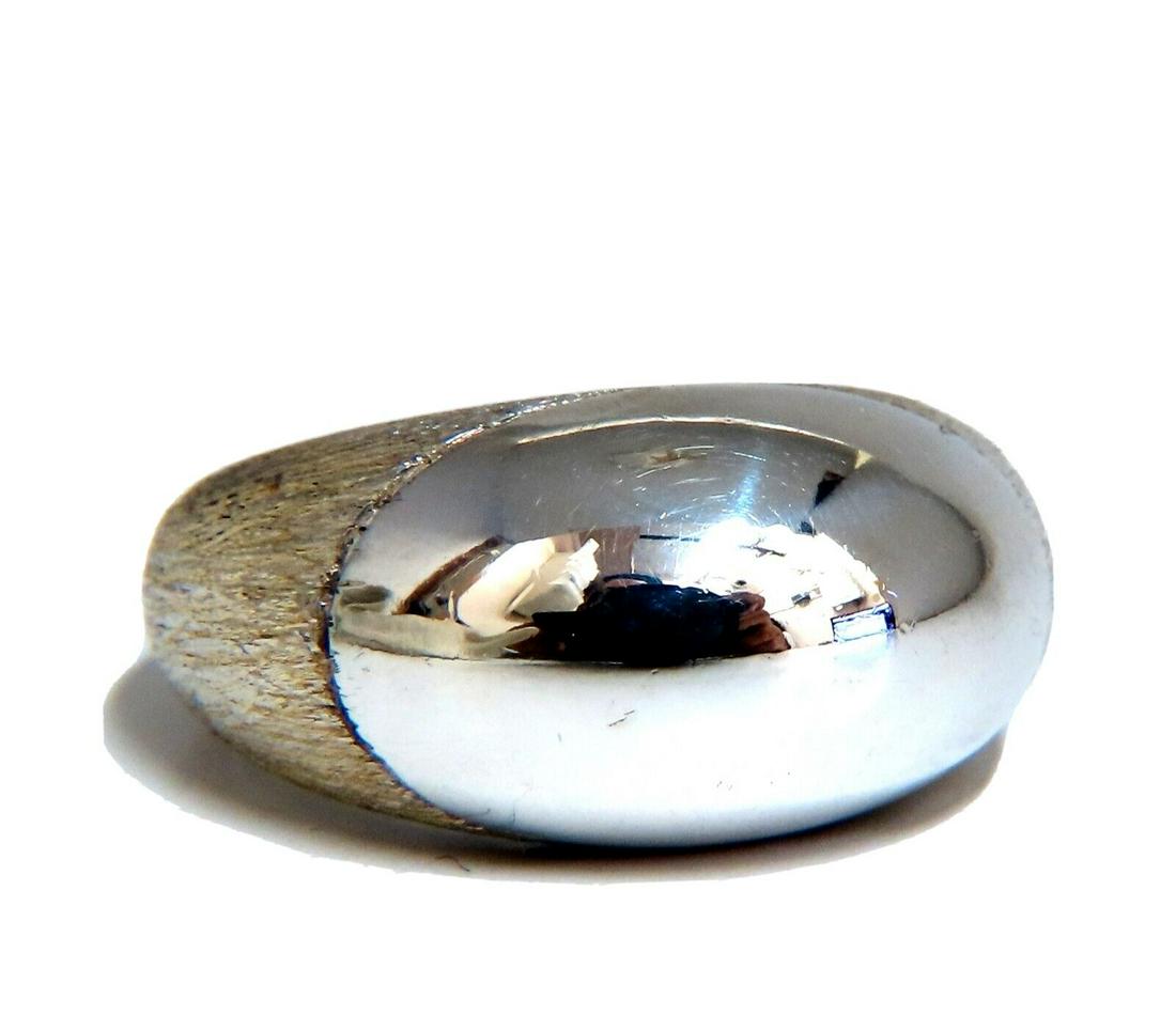 Sterling silver bullet high shine dome ring (1 of 5)