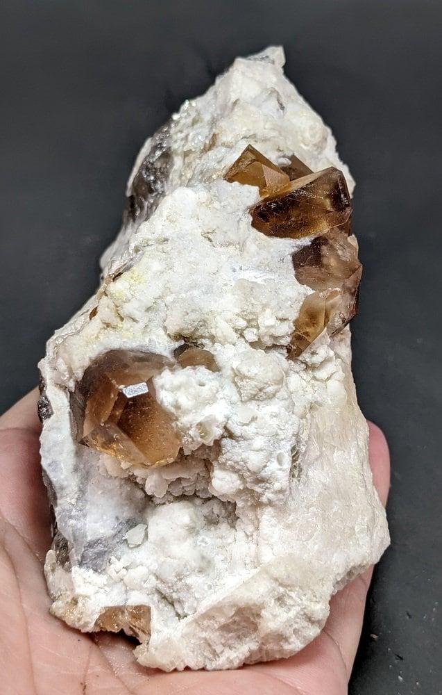 564 Grams Very Beautiful Brown Topaz Crystals on Matrix From Skardu Pakistan (1 of 1)
