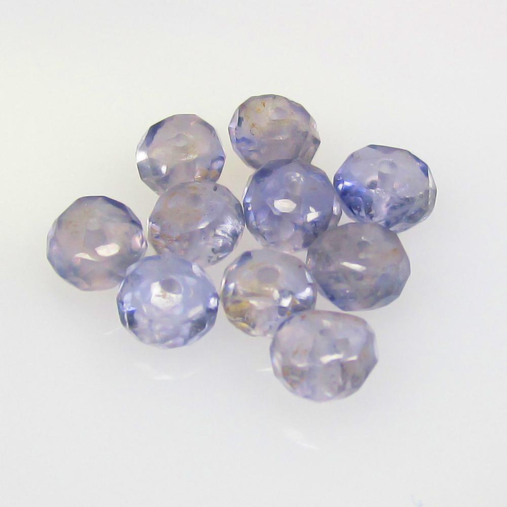 5.06 Ctw Natural 10 Iolite Drilled Round Beads: No Reserve! Title: 5.06 Ctw Natural 10 Iolite Drilled Round Beads Stone Clarity: Transparent Gemstones: Natural Iolite Carat Weights: 5.06 Size/Dimensions: 4.50 - 5.00 mm / 10 P'cs Additional Informat