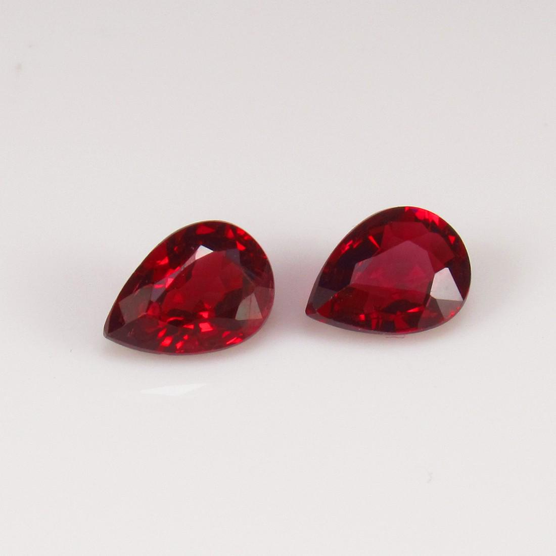 Natural Rhodolite Garnet Pair - 1.85 Ct (1 of 2)
