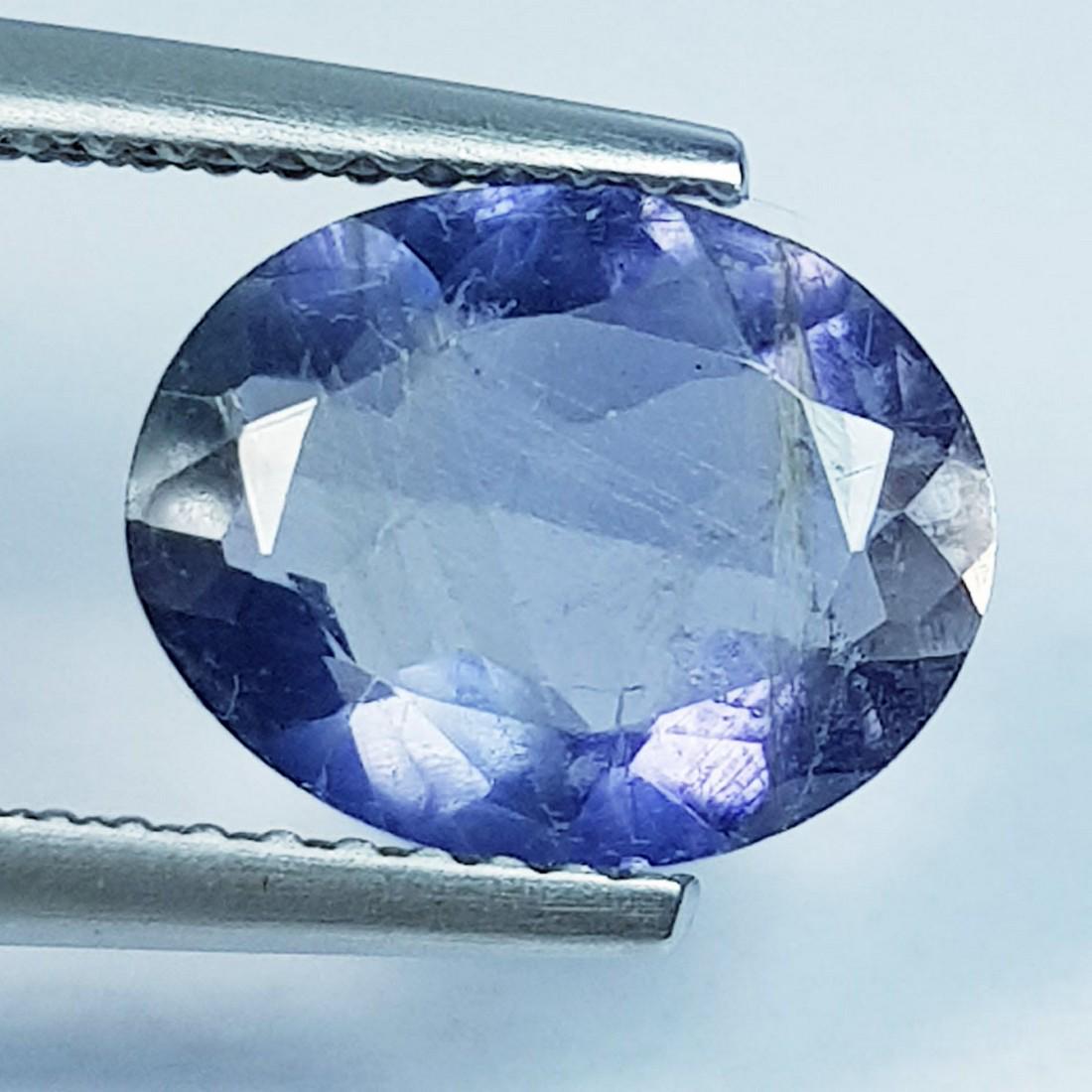 1.65 Ctz "Fine Collection" Natural Iolite Oval Cut: No Reserve! Title: 1.65 Ctz "Fine Collection" Natural Iolite Oval Cut Color/Clarity: Blue / VS Gemstone: Iolite Carat Weights: 1.65 Size: 10.10 x 8.00 x 3.60 Additional Information: Oval - Africa Ship