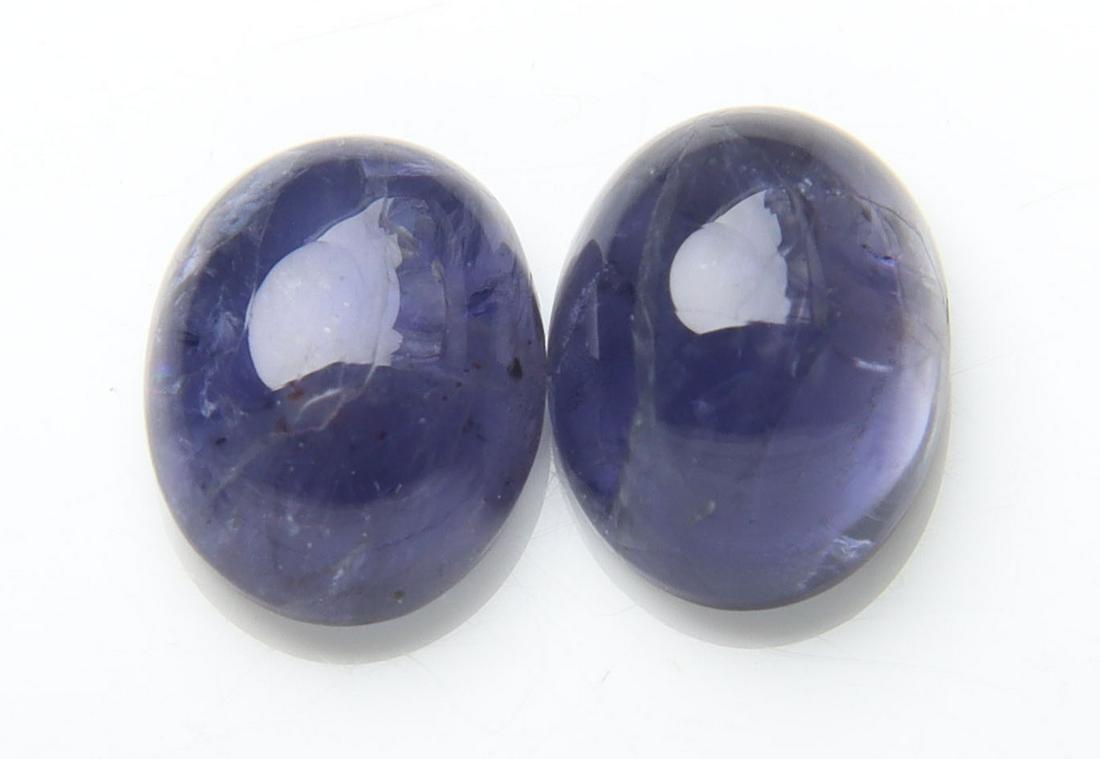 Fabulous " Natural Iolite Violet " 3.02 Cts Natural Iolite Set (1 of 2)