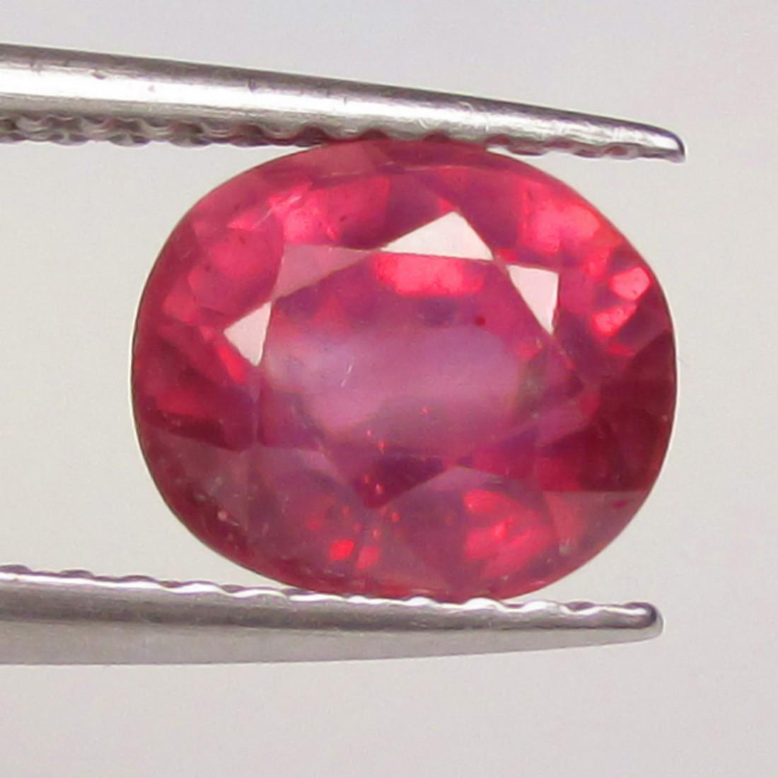 2.26 Ctw Natural Mozambique Red Ruby Oval Cut (1 of 2)