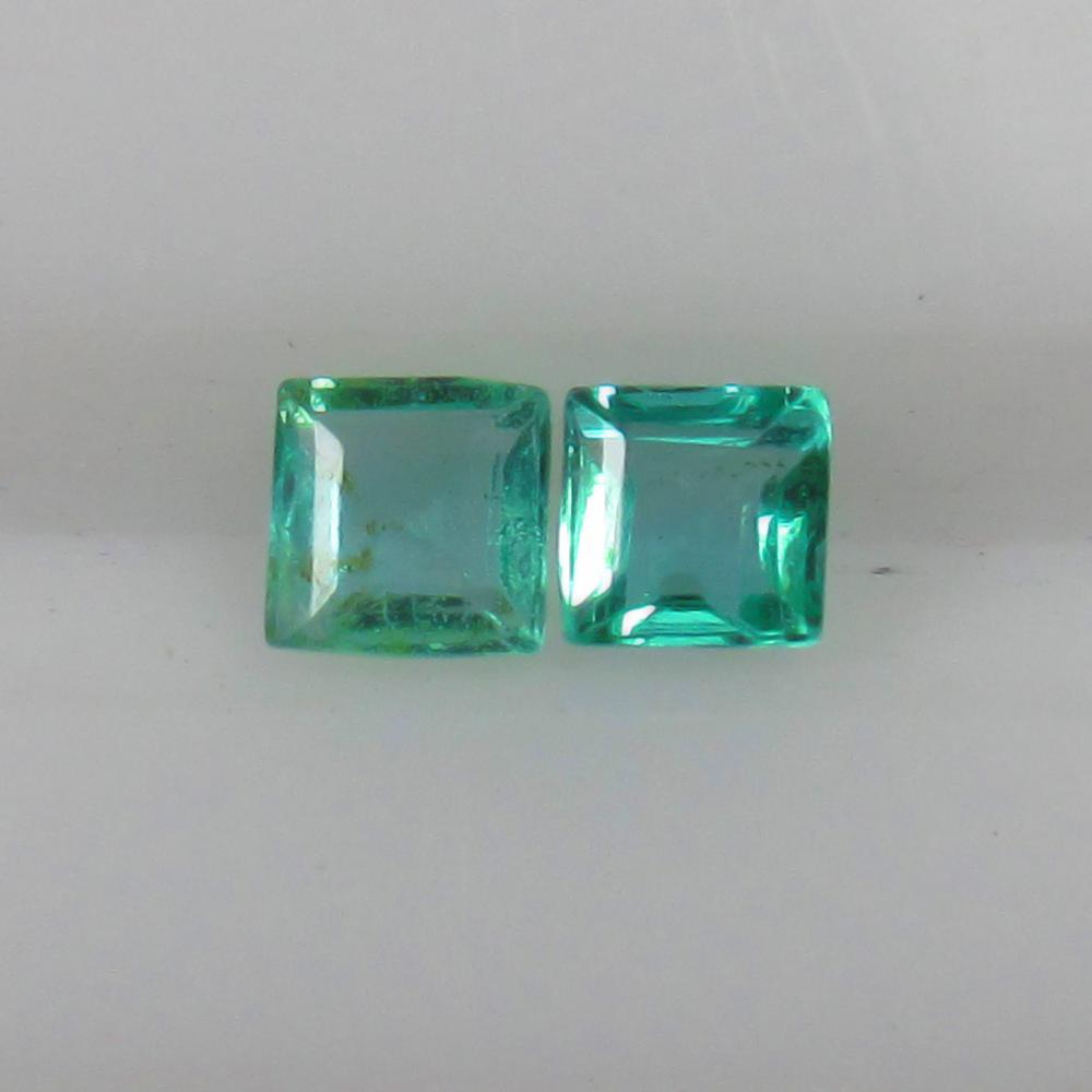 Natural Emerald Pair - 0.19 Ct (1 of 2)