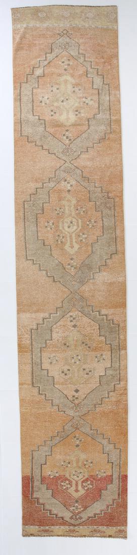 3' x 13' Vintage Turkish Runner Rug - 18576 (1 of 18)