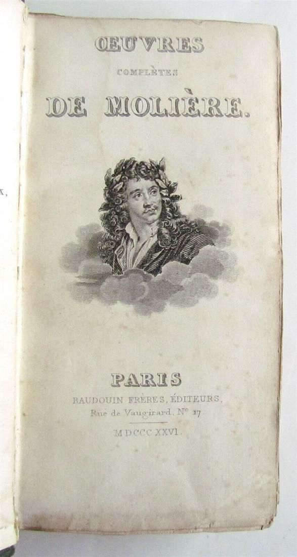 1825 WORKS of MOLIERE in FRENCH antique (1 of 4)
