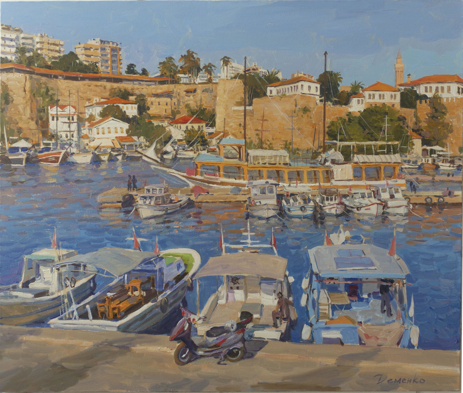 Demenko Anatoly - Antalya: Artist/Title: Demenko Anatoly - Antalya Date: 2021 Medium: oil on canvas Dimensions: 50 x 60 cm Additioanl Information: Ukrainian famous artist, participant of exhibitions in Ukraine and Great Britain