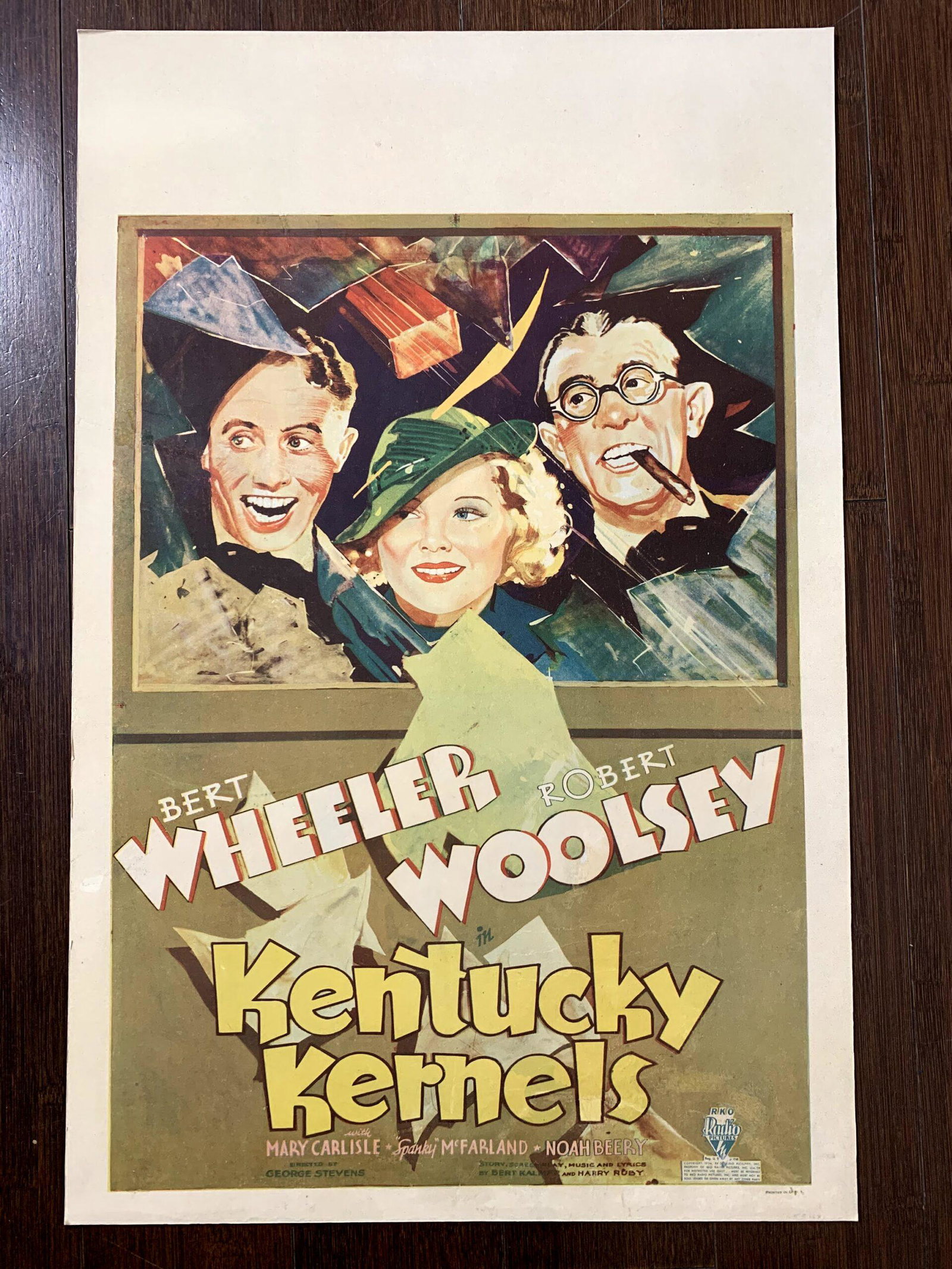 Kentucky Kernals - Wheeler & Woolsey (1934) US Window Card Movie Poster (1 of 9)