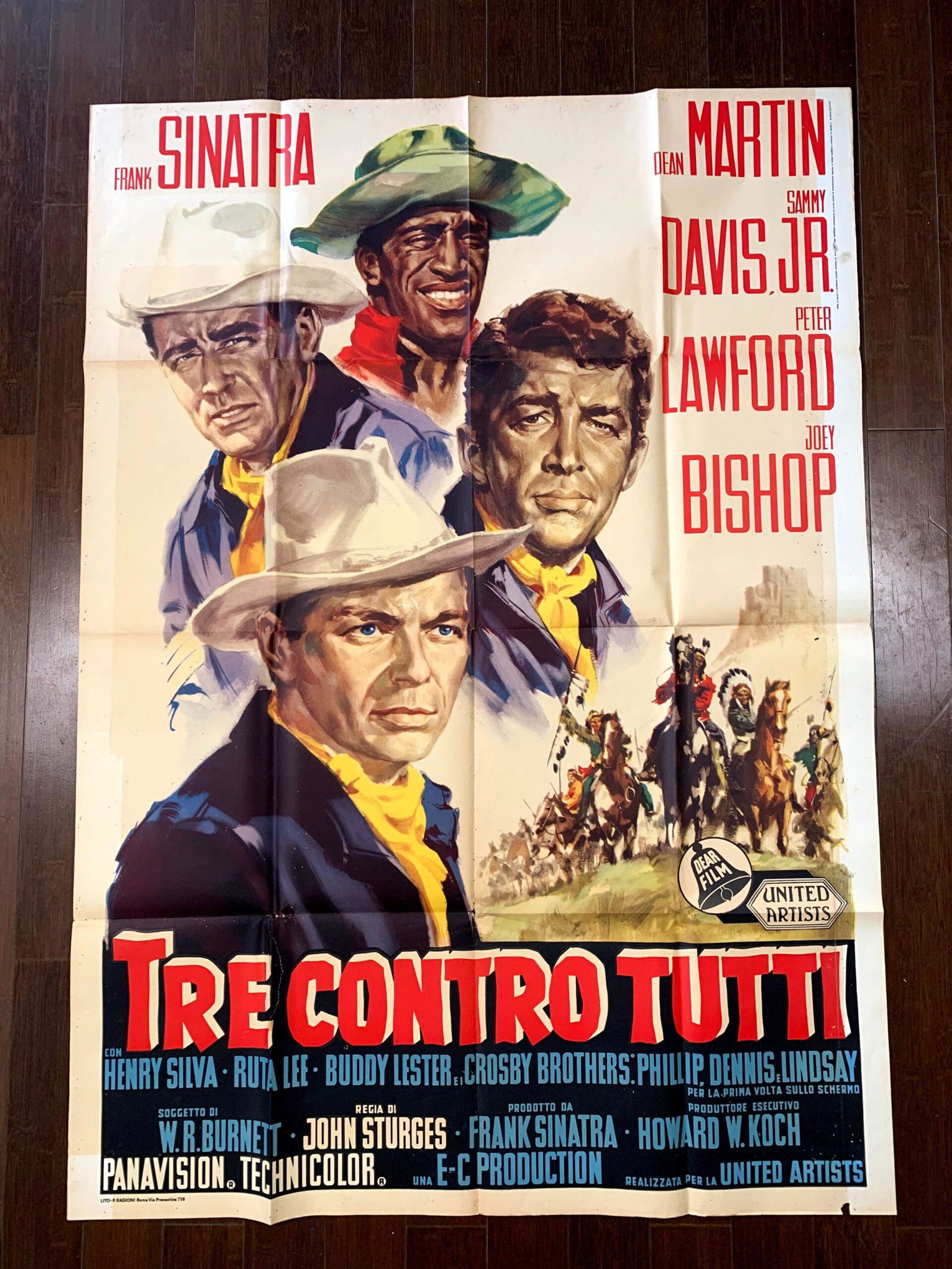 Sergeants Three - Rat Pack (1962) 39.4″ X 55.1″ Italian Movie Poster (1 of 6)