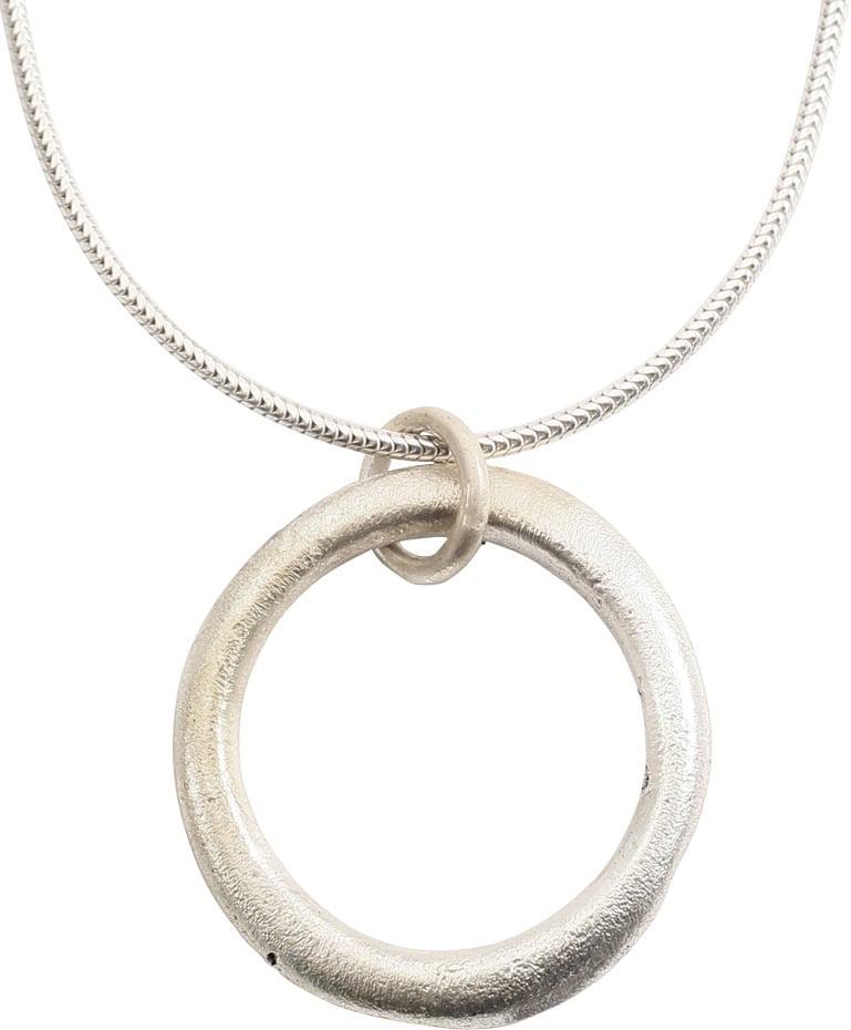 CELTIC PROSPERITY RING NECKLACE, C.400-100 BC: Before the Roman invasion of the British Isles, rings of bronze, silver, and gold were used as a means of exchange, particularly in Ireland. Most exchanges of goods and property were conducted by bart