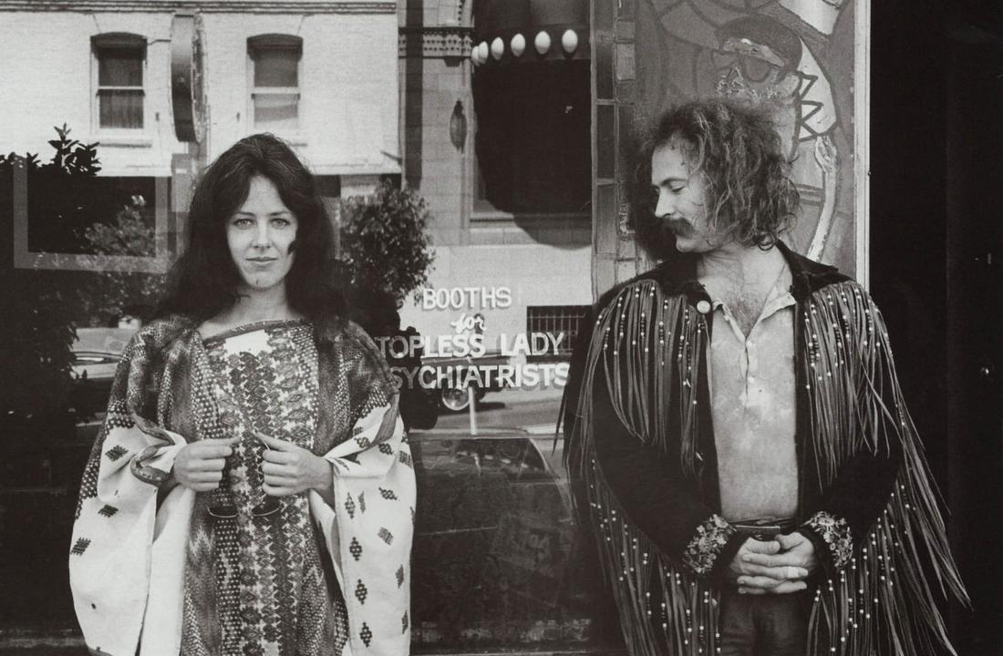 JIM MARSHALL - Grace Slick and David Cosby, SF, c. 1970 (1 of 1)