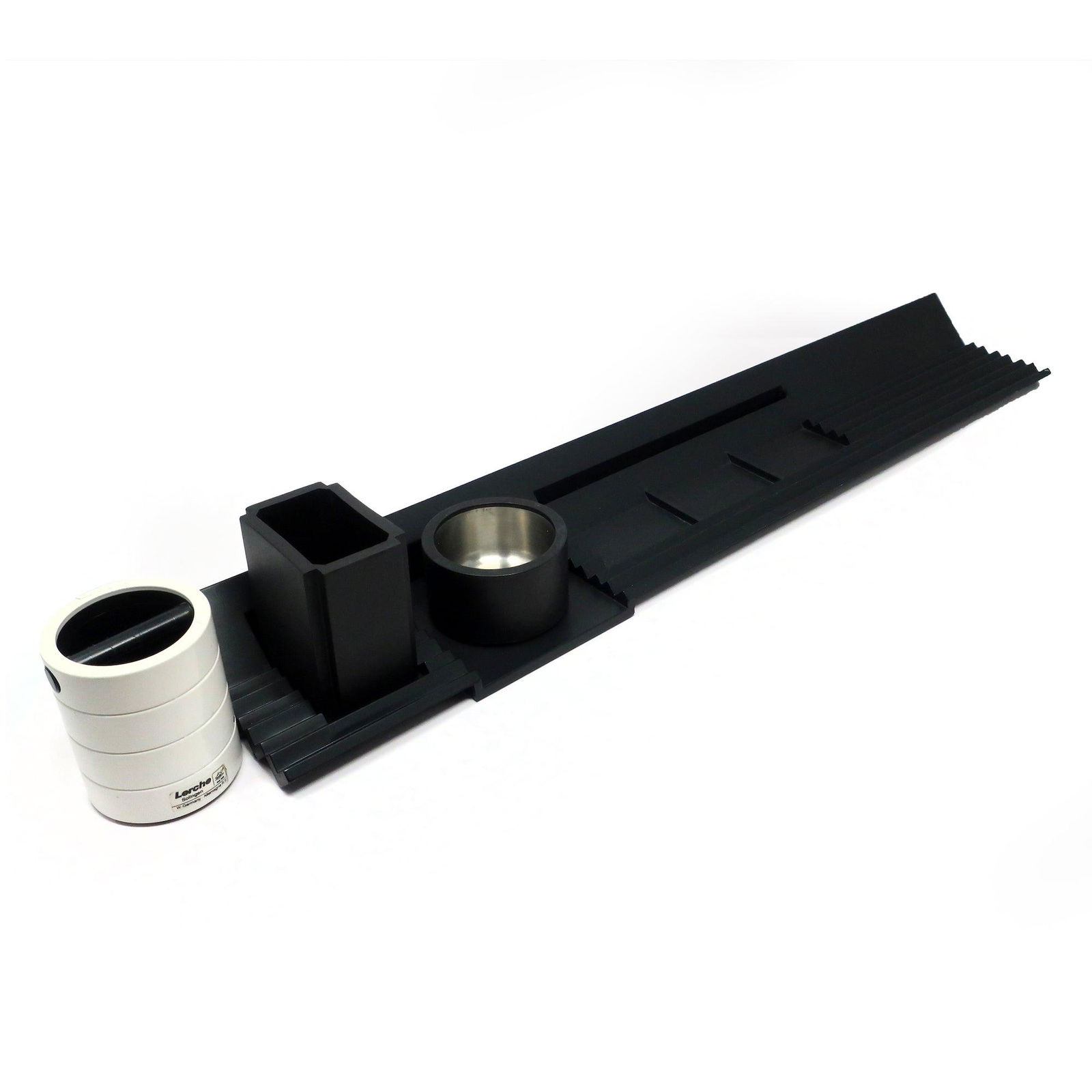 1980s Black Segmenti Office Set by Michele De Lucchi for Kartell (1 of 8)