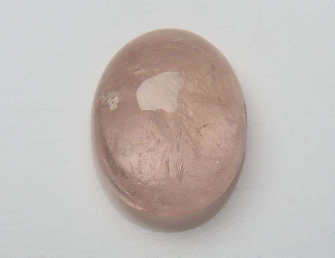 Gorgeous " Natural Morganite " 7.47 cts Natural Morganite Lot: No Reserve! Title: Gorgeous " Natural Morganite " 7.47 cts Natural Morganite Lot Additional Information: Gemstone : Natural Morganite Shape and Cut : Oval, Cabochon Weight : 7.47 carats Measurements :