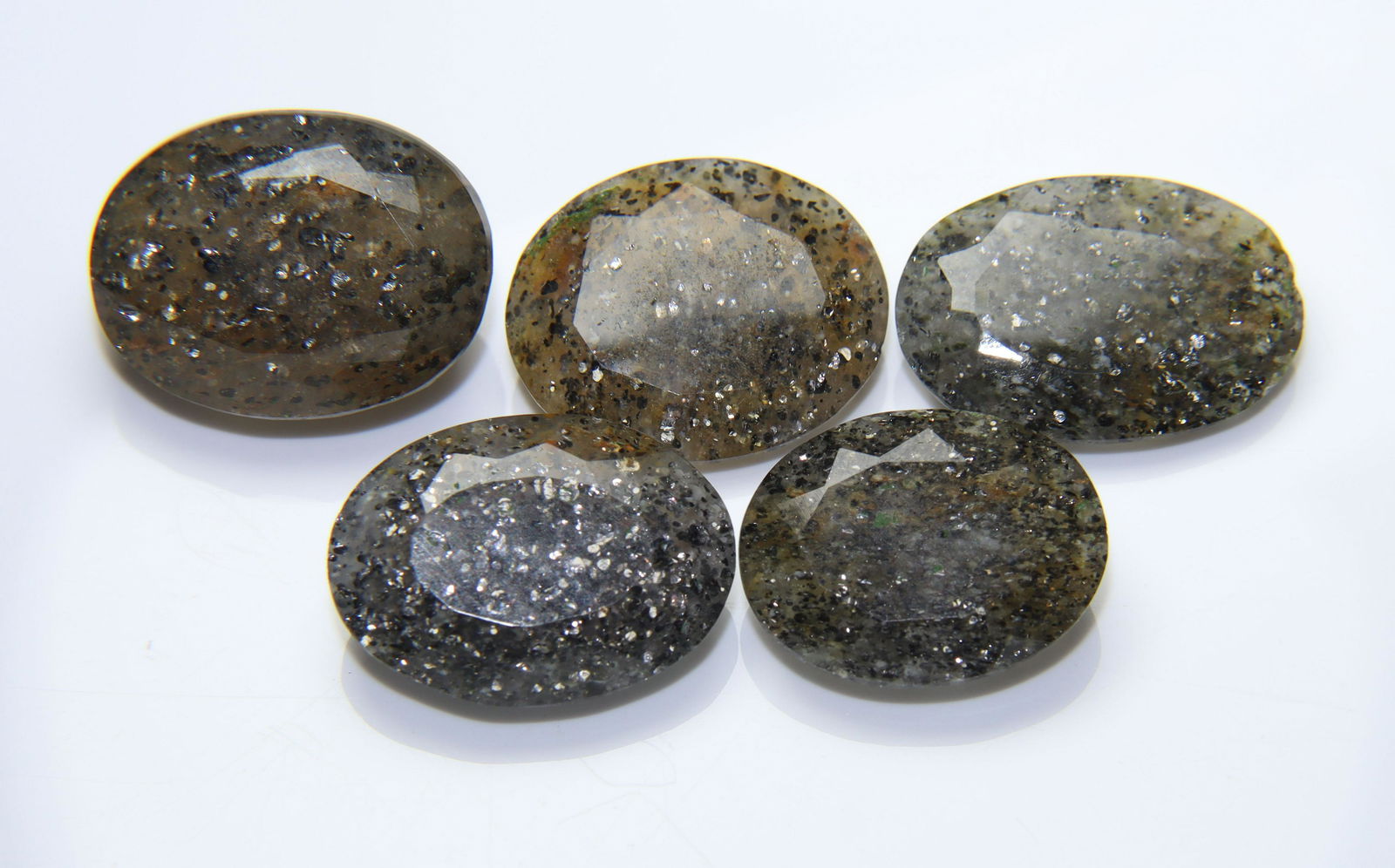 Wonderful " Natural Black Sunstone " 58.29 Cts Natural Black Sunstone Set (1 of 3)