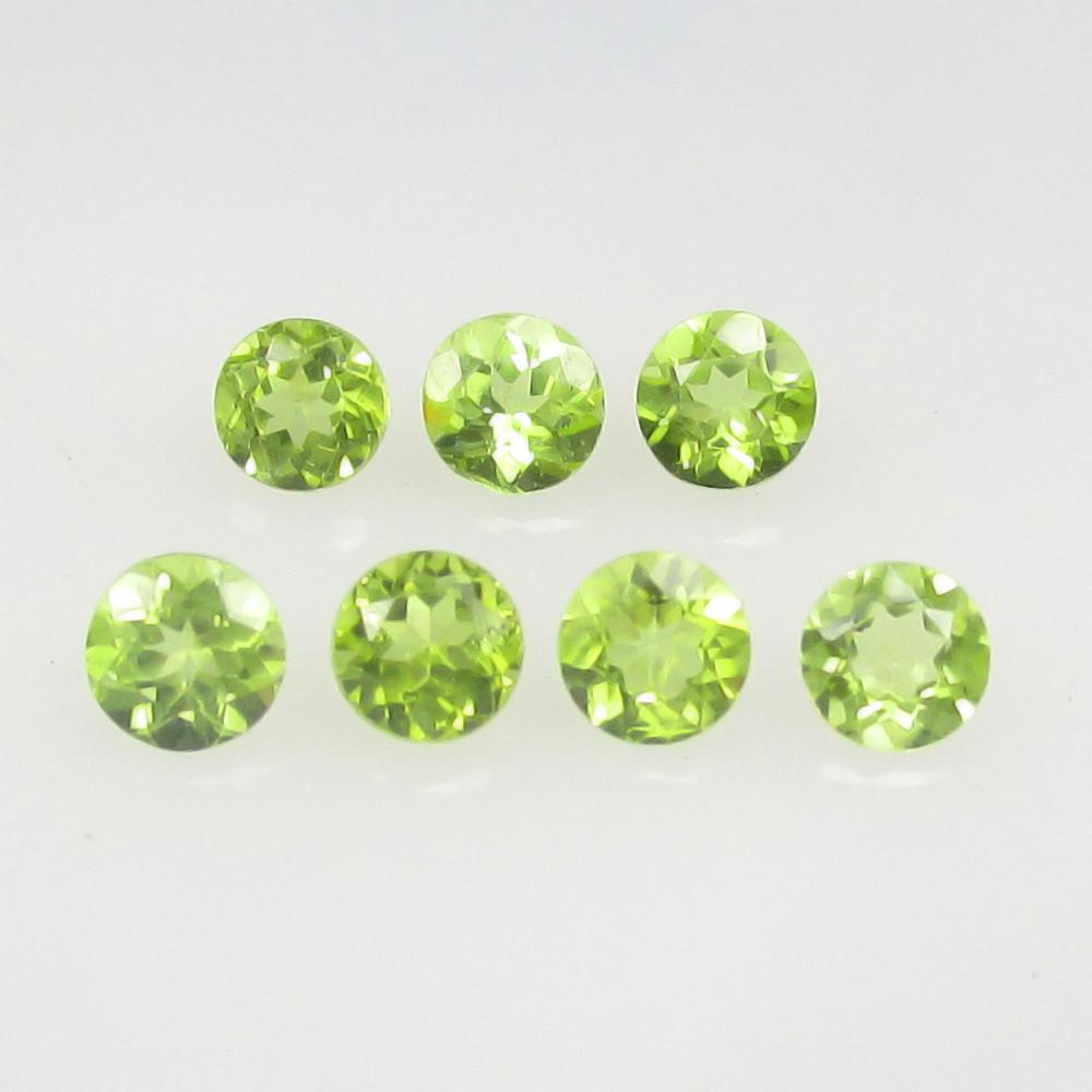 2.15 Ctw Natural Pakistan Peridot Round Set (1 of 2)