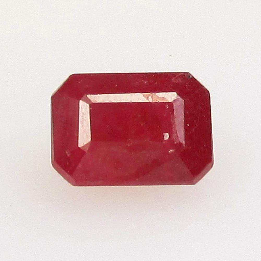 1.57 Ctw Natural Mozambique Red Ruby Octagon Cut (1 of 2)