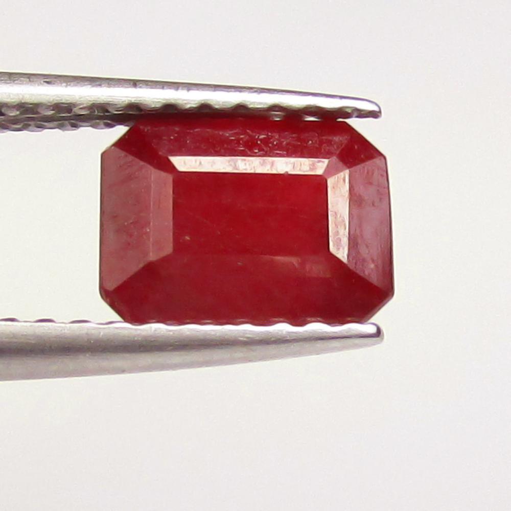 2.09 Ctw Natural Mozambique Red Ruby Octagon Cut (1 of 2)