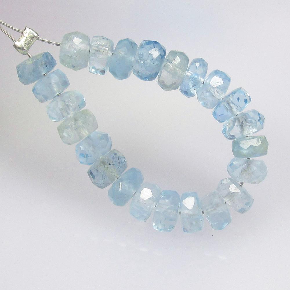 5.88 Ct Natural 23 Drilled Aquamarine Round Beads: No Reserve! Title: 5.88 Ct Natural 23 Drilled Aquamarine Round Beads Stone Clarity: Transparent Gemstones: Natural Aquamarine Beads Carat Weights: 5.88 Size/Dimensions: 4.00 - 4.20 mm / 23 P'cs Additi