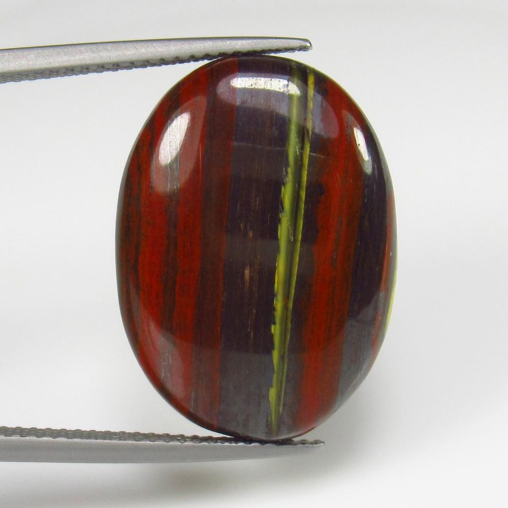 19.54 Ct - Natural Red Ocean Jasper: No Reserve! Title: 19.54 Ct - Natural Red Ocean Jasper Additional Information: Gemstone Metal Purity: - Gemstones: Jasper Carat Weights: 19.54 Size/Dimensions: 22.0 x 16.2 x 5.0 mm Additional Informat