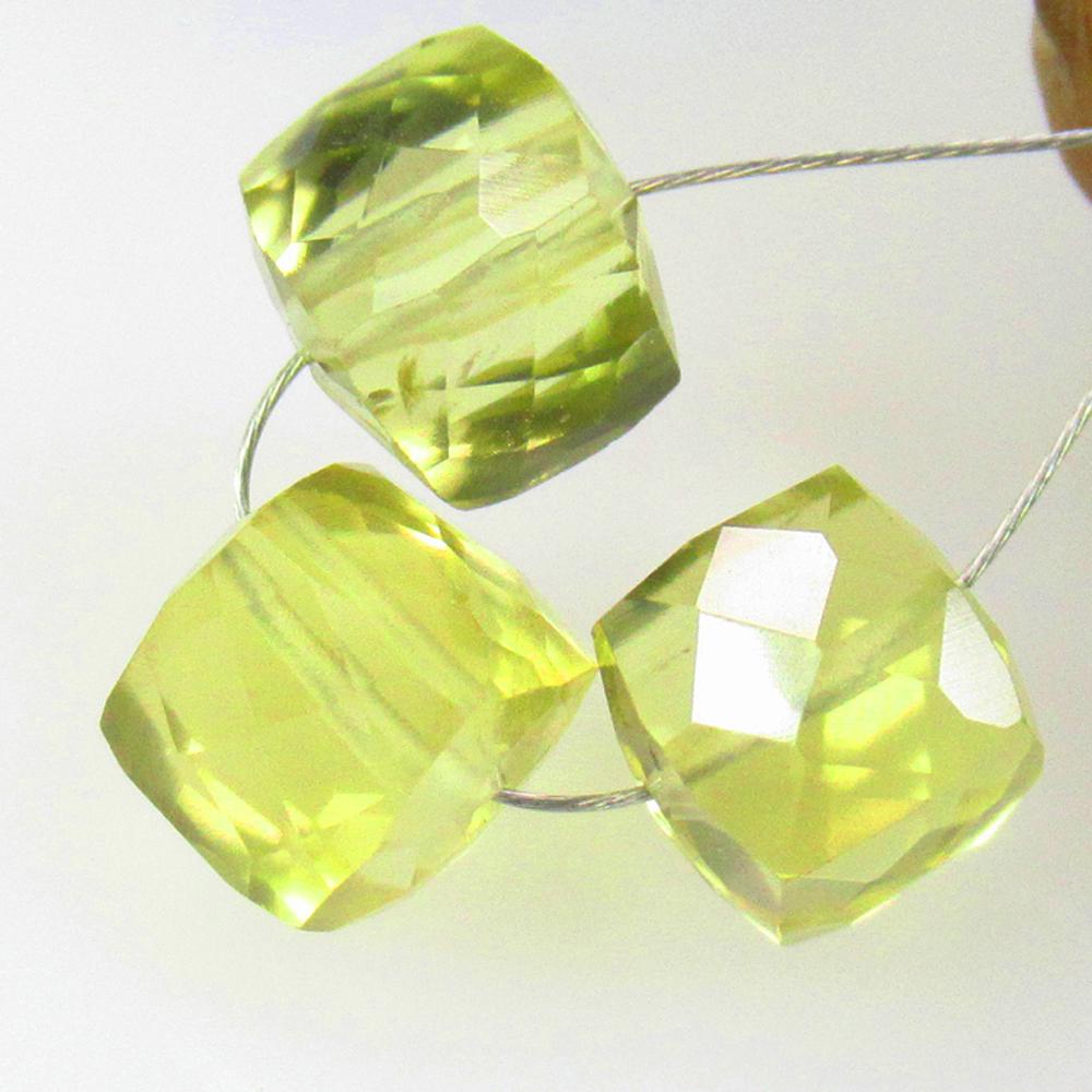 10.07 Ctw Natural Lemon Quartz Square Beads: No Reserve! Title: 10.07 Ctw Natural Lemon Quartz Square Beads Stone Clarity: Transparent Gemstones: Natural Lemon Quartz Beads Carat Weights: 10.07 Size/Dimensions: 7.0x7.0 - 7.3x7.0 mm / 3 Pc's Addi