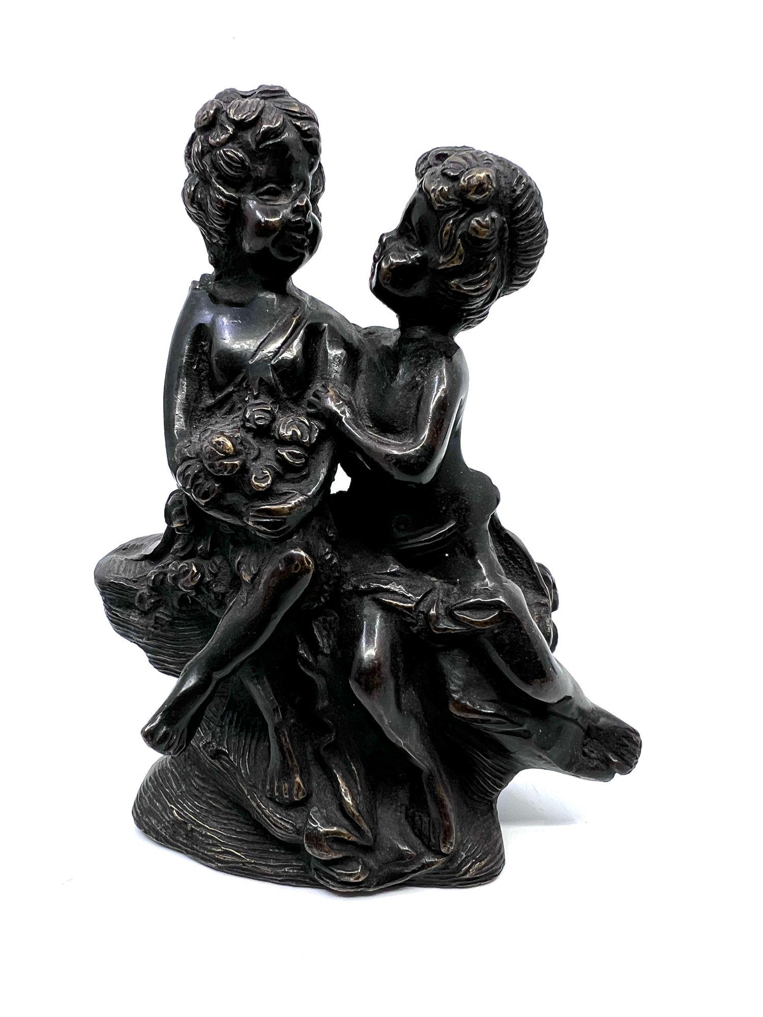 Buy Small Bronze Figurine Of Two Children Jasper52 In Ny