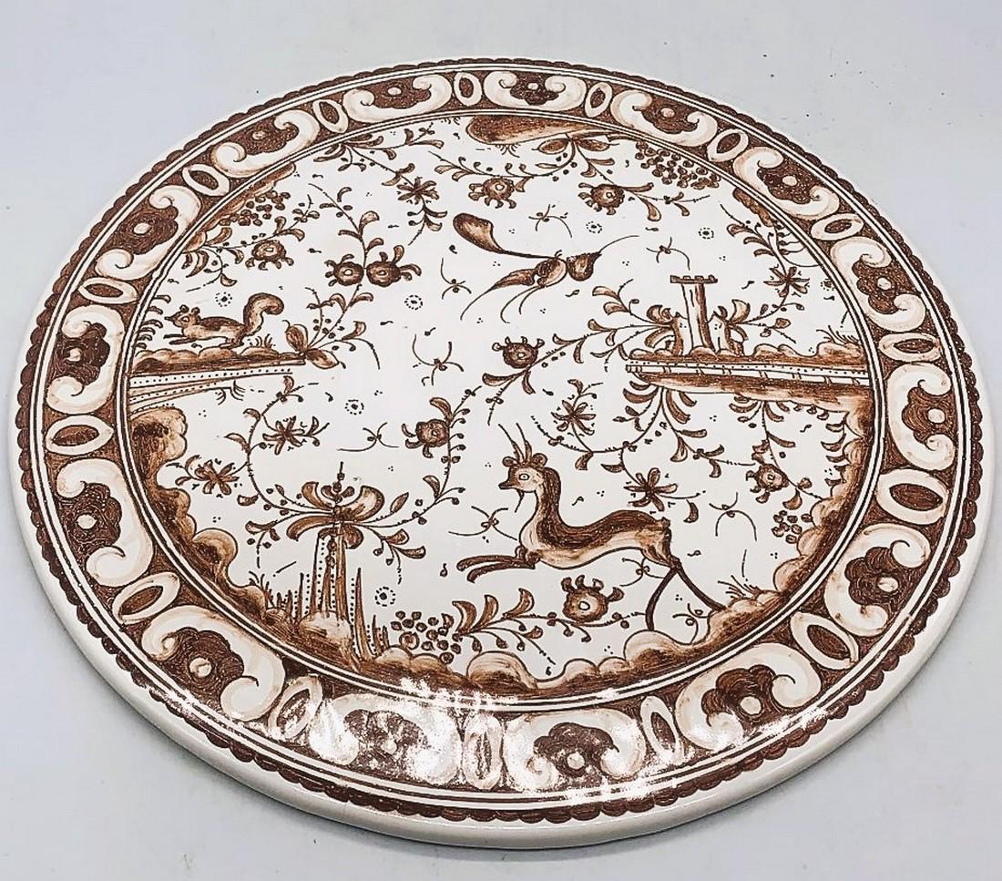 FILCER Coimbra Ceramic Portugal Hand Painted Dish Plate Animals Bird Signed (1 of 7)