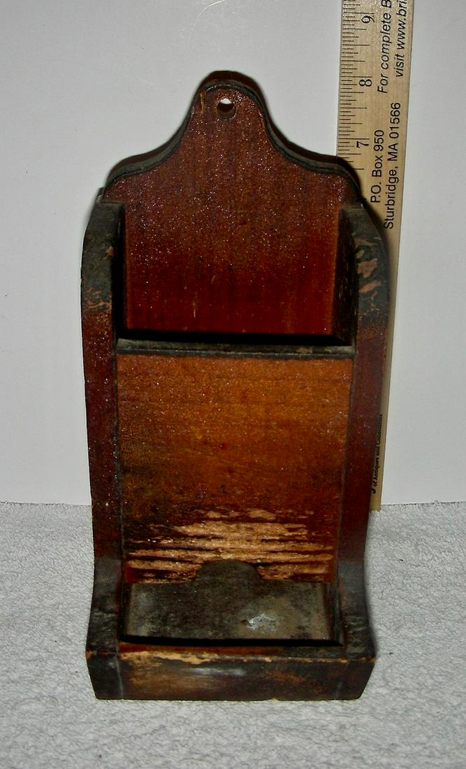 Hanging Match Box Holder in Original Red Paint (1 of 7)