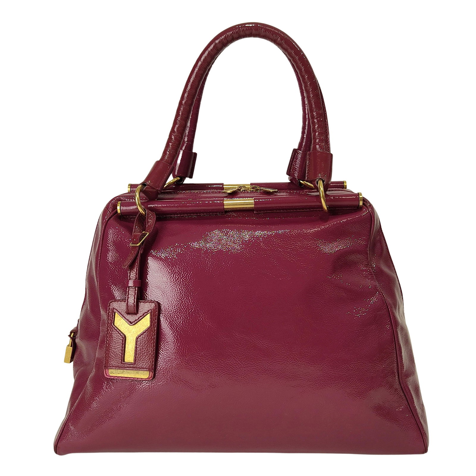YVES SAINT LAURENT "Majorelle" bag in patent leather (1 of 10)