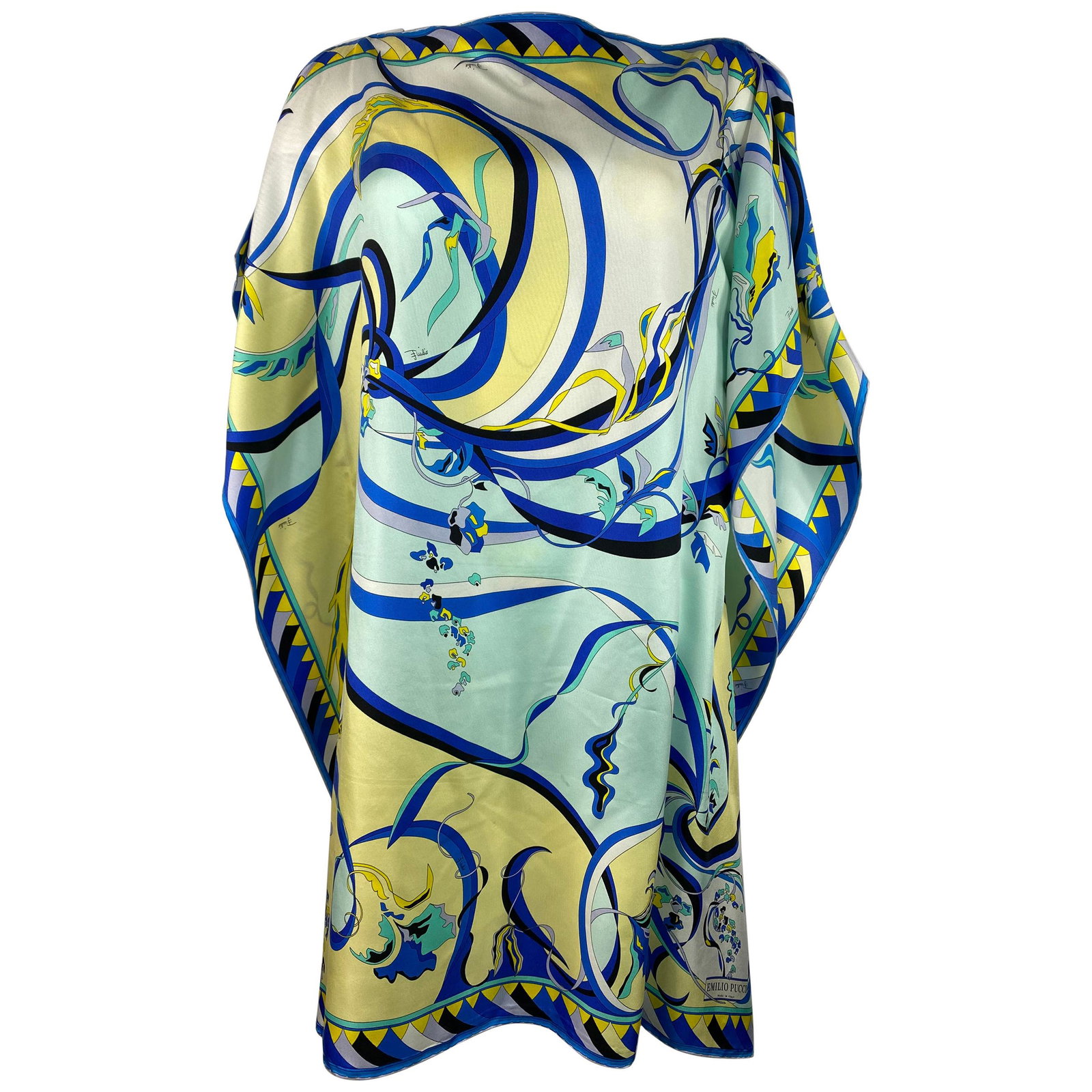 Vintage ENILIO PUCCI Multicolor Silk Cover Up Top (1 of 12)